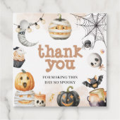 Spooky Halloween Bedankt Label (Voorkant)