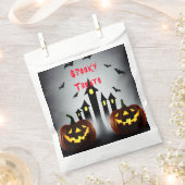 Spooky Halloween behandelt Creepy Jack 'o Lantern Bedankzakje (Geknipt)