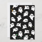 Spooky Halloween Birthday Invitation Kaart (Achterkant)
