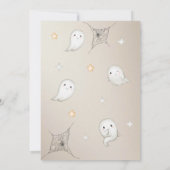 Spooky Halloween Birthday Invitation Kaart (Achterkant)