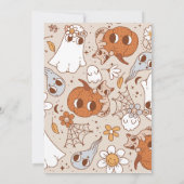 Spooky Halloween Birthday Kaart (Achterkant)