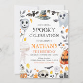 Spooky Halloween Birthday Kaart (Voorkant)