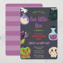 Spooky Halloween Birthday Party Invitation