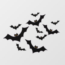 Spooky Halloween Black Bats