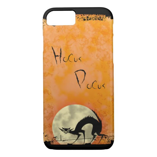 Spooky Halloween Black Cat Case-Mate iPhone Case (Achterkant)