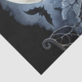 Spooky Halloween Black Cat Decoupage Tissuepapier (Detail)