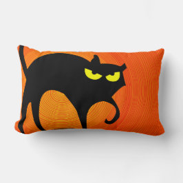 Spooky Halloween Black Cat Kussen