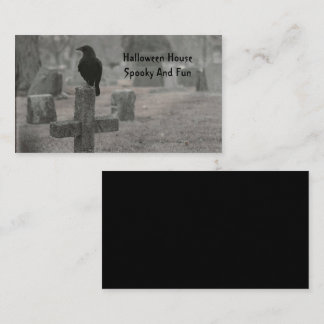 Spooky, Halloween Blackbird Visitekaartje
