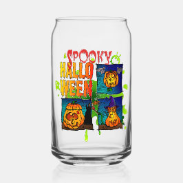 Spooky Halloween Blikvorm Glas