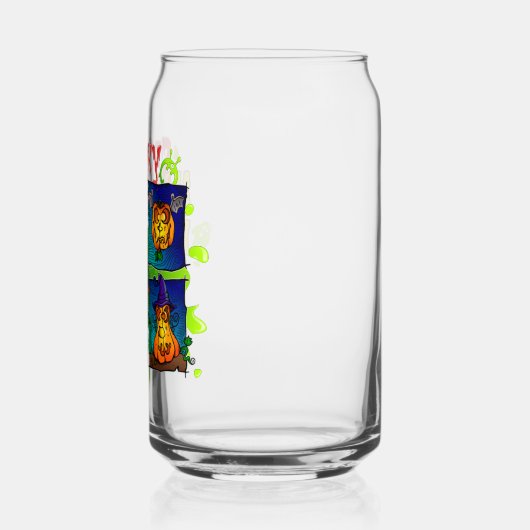 Spooky Halloween Blikvorm Glas (Links)