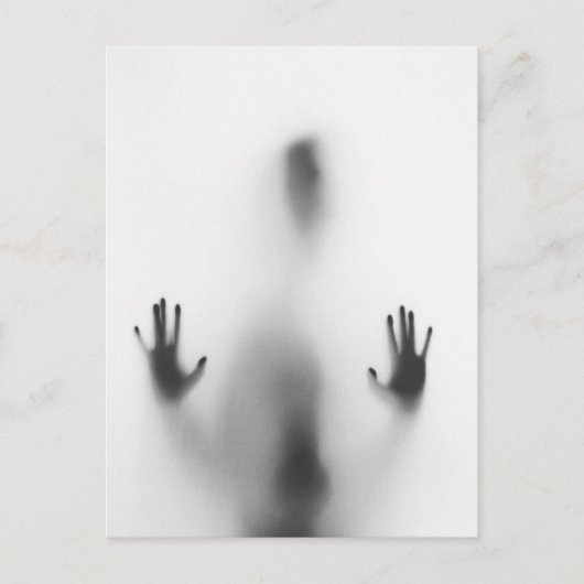 Spooky Halloween Body Shadow Briefkaart (Voorkant)