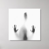 Spooky Halloween Body Shadow Canvas Afdruk (Voorkant)