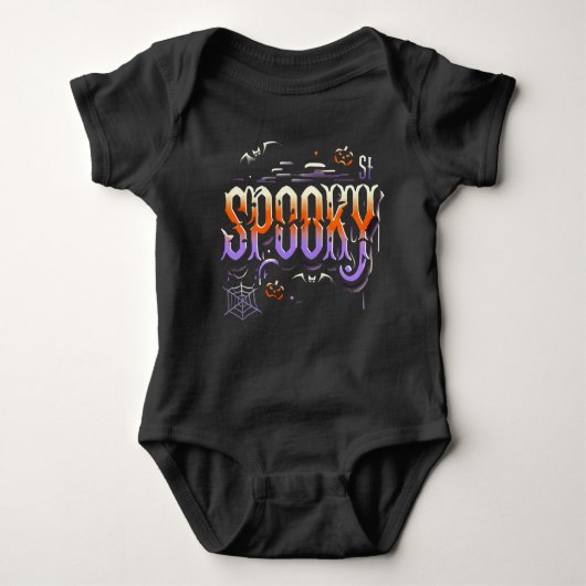 Spooky Halloween Bodysuit voor je baby (Voorkant)