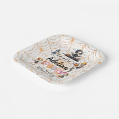 Spooky Halloween Boo Skeletten Kostuum Baby shower Papieren Bordje (Gebogen)