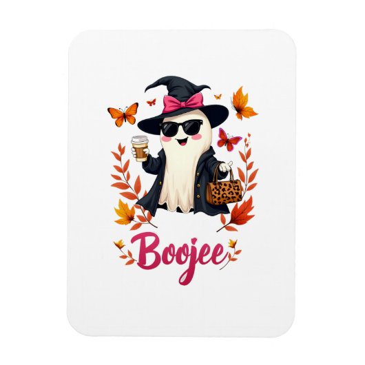 Spooky Halloween Boojee Sassy Classy Ghost Magneet (Verticaal)
