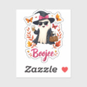 Spooky Halloween Boojee Sassy Classy Ghost Sticker (Vel)