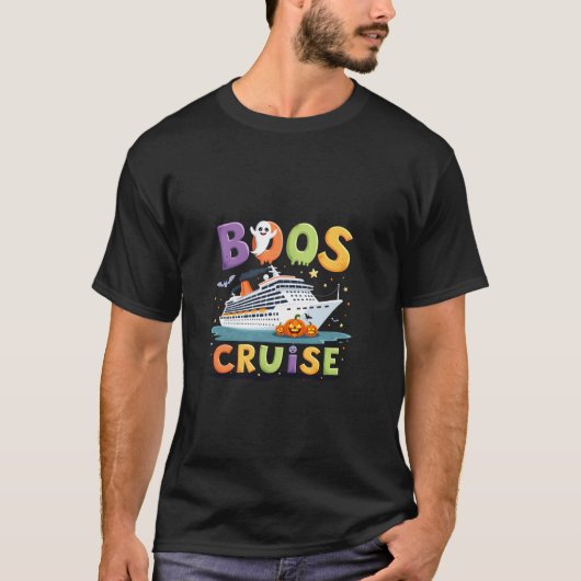 Spooky Halloween Boos Cruise Squad Matching Famili T-shirt (Voorkant)