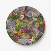 Spooky Halloween Bord 7 inch (Voorkant)