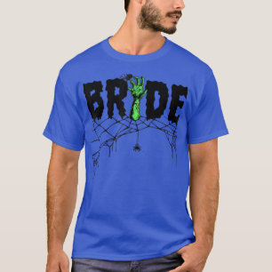 Spooky Halloween Bride Bridal Party Skeleton T-shirt