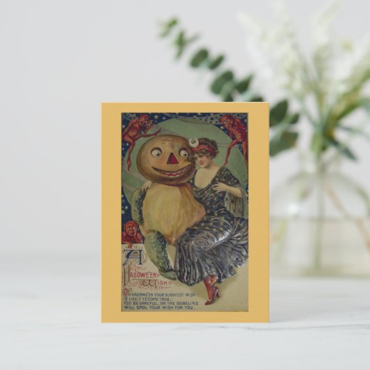 Spooky  Halloween Briefkaart (Staand voorkant)