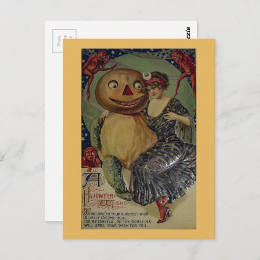 Spooky  Halloween Briefkaart (Voorkant / Achterkant)