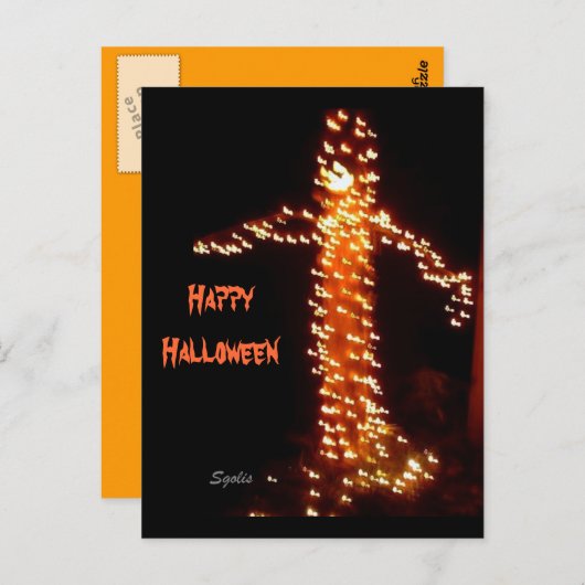 Spooky Halloween Briefkaart (Voorkant / Achterkant)