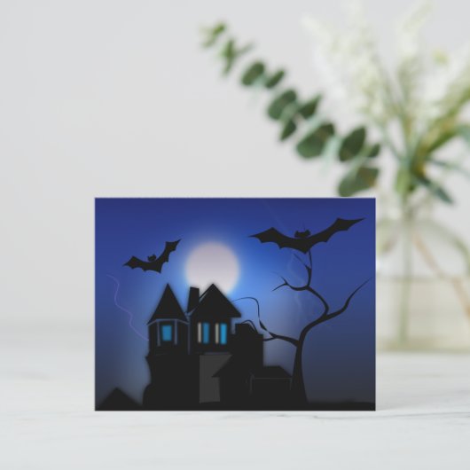 Spooky Halloween Briefkaart (Staand voorkant)