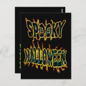 spooky Halloween Briefkaart (Voorkant / Achterkant)