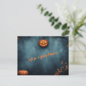 Spooky Halloween Briefkaart (Staand voorkant)