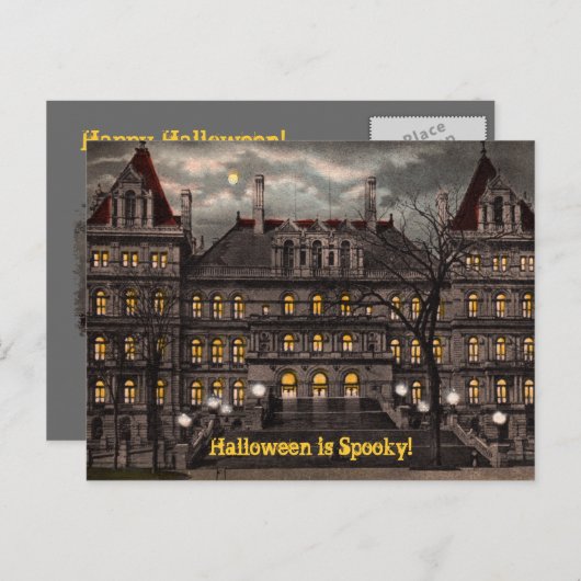 Spooky Halloween Briefkaart (Voorkant / Achterkant)