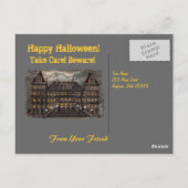 Spooky Halloween Briefkaart (Achterkant)
