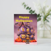 Spooky Halloween Briefkaart (Staand voorkant)