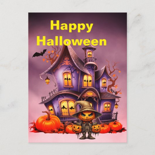 Spooky Halloween Briefkaart (Voorkant)