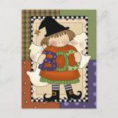 Spooky Halloween Briefkaart (Voorkant)