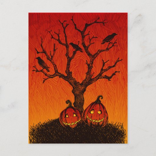 Spooky Halloween Briefkaart (Voorkant)
