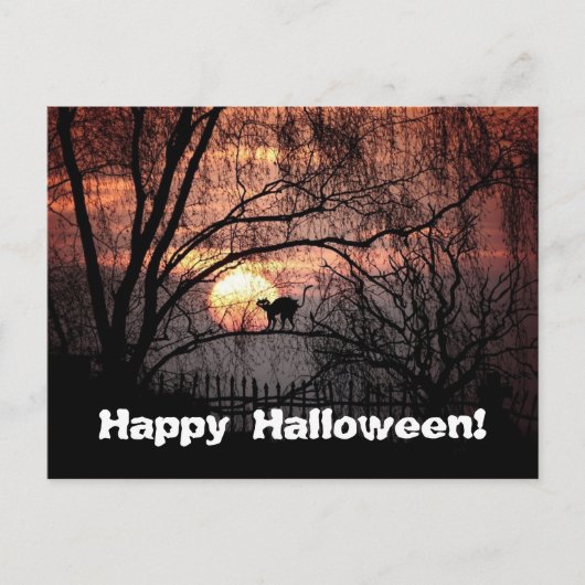 Spooky Halloween Briefkaart (Voorkant)