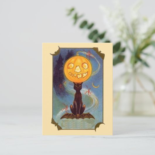 Spooky Halloween Briefkaart (Staand voorkant)