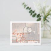 Spooky Halloween Briefkaart Sjabloon (Staand voorkant)