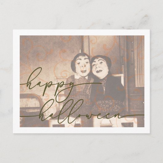 Spooky Halloween Briefkaart Sjabloon (Voorkant)