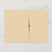 Spooky Halloween Briefkaart Sjabloon (Achterkant)