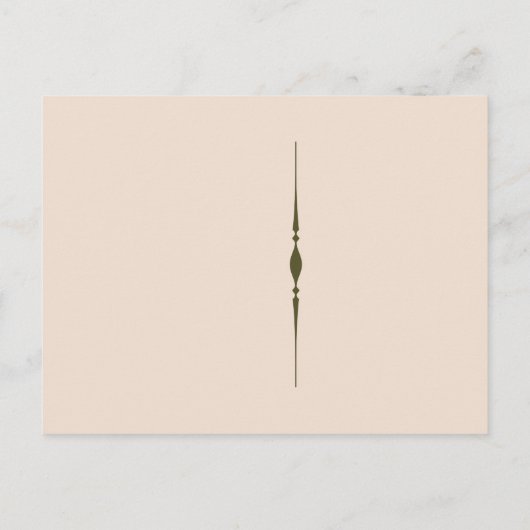 Spooky Halloween Briefkaart Sjabloon (Achterkant)