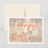Spooky Halloween Briefkaart Sjabloon (Voorkant / Achterkant)