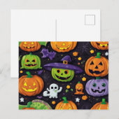Spooky Halloween Briefkaarten - Stuur lekkernijen! (Voorkant / Achterkant)