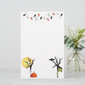 Spooky Halloween Briefpapier (Staand voorkant)