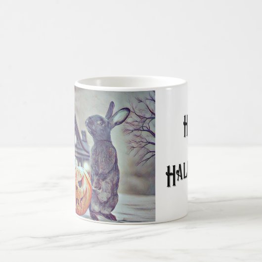 Spooky Halloween Bunny Rabbit Mok (Center)