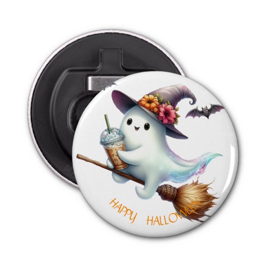 Spooky Halloween Button Flesopener (Voorkant)