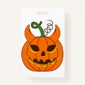 Spooky Halloween Button Pin – Cute Ghost Badge | T (Achterkant)
