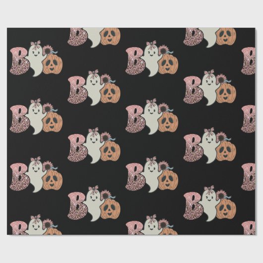 Spooky Halloween Cadeaupapier (Vlak)
