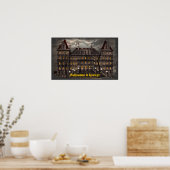 Spooky Halloween Canvas afdrukken Poster (Keuken)