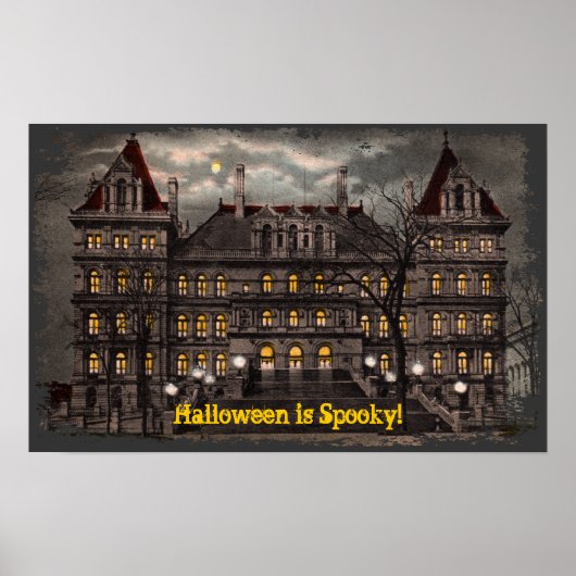 Spooky Halloween Canvas afdrukken Poster (Voorkant)